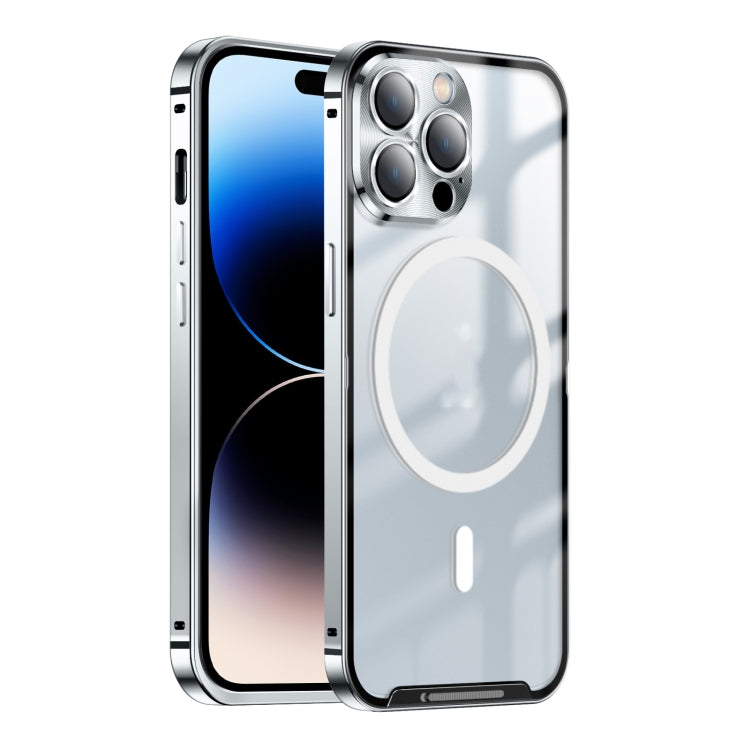 Custodia metallo satinato con chiusura magnetica per iPhone