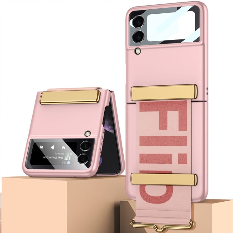 GKK Ultra-sottile custodia a libro per telefono con copertura completa con cinturino, For Samsung Galaxy Z Flip4
