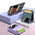 GKK Ultra-sottile custodia a libro per telefono con copertura completa con cinturino, For Samsung Galaxy Z Flip4