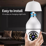Lampadina Telecamera WiFi 2MP HD con Visione Notturna