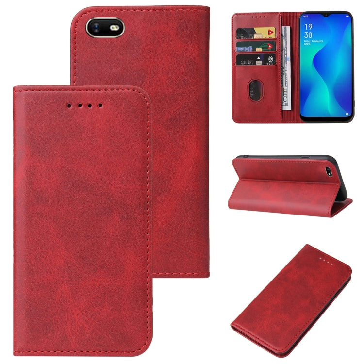 Custodia per telefono in pelle con chiusura magnetica, For OPPO A1k, For OPPO A5s, For OPPO A7n, For OPPO A8, For OPPO A11k, For OPPO A15s, For OPPO A16