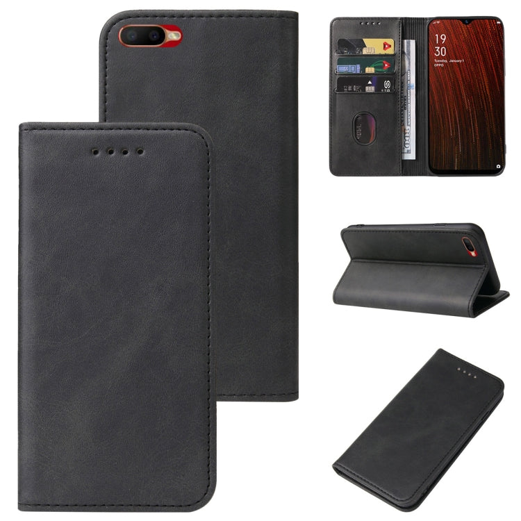 Custodia per telefono in pelle con chiusura magnetica, For OPPO A1k, For OPPO A5s, For OPPO A7n, For OPPO A8, For OPPO A11k, For OPPO A15s, For OPPO A16
