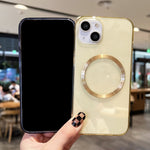 Custodia per telefono in TPU MagSafe con texture CD, For iPhone 14, For iPhone 14 Plus, For iPhone 14 Pro