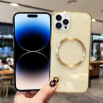 Custodia per telefono in TPU MagSafe con texture CD, For iPhone 14 Pro Max, For iPhone 13 mini, For iPhone 13