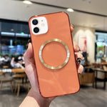 Custodia per telefono in TPU MagSafe con texture CD, For iPhone 13 Pro, For iPhone 13 Pro Max, For iPhone 12 mini