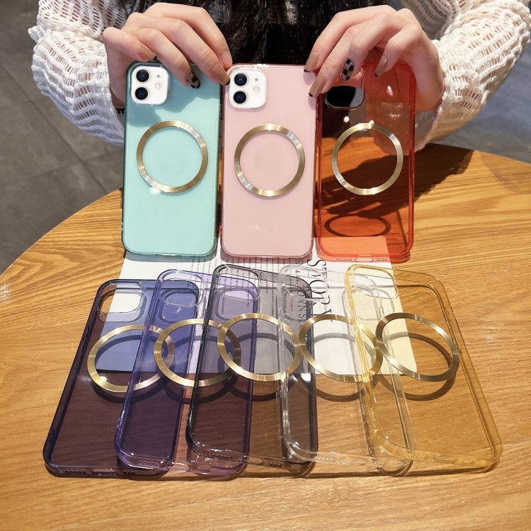 Custodia per telefono in TPU MagSafe con texture CD, For iPhone 12, For iPhone 12 Pro, For iPhone 12 Pro Max