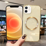 Custodia per telefono in TPU MagSafe con texture CD, For iPhone 12, For iPhone 12 Pro, For iPhone 12 Pro Max