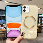 Custodia per telefono in TPU MagSafe con texture CD, For iPhone 11, For iPhone 11 Pro, For iPhone 11 Pro Max