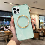 Custodia per telefono in TPU MagSafe con texture CD, For iPhone 11, For iPhone 11 Pro, For iPhone 11 Pro Max