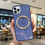 Custodia per telefono in TPU MagSafe con texture CD, For iPhone 11, For iPhone 11 Pro, For iPhone 11 Pro Max