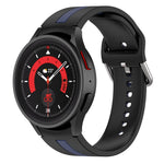 Cinturino in silicone a strisce bicolore, For Samsung Galaxy Watch5 / Watch5 Pro