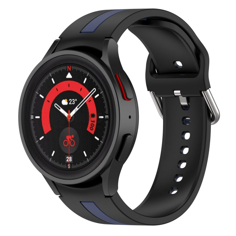 Cinturino in silicone a strisce bicolore, For Samsung Galaxy Watch5 / Watch5 Pro