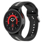 Cinturino in silicone a strisce bicolore, For Samsung Galaxy Watch5 / Watch5 Pro
