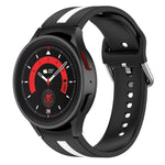 Cinturino in silicone a strisce bicolore, For Samsung Galaxy Watch5 / Watch5 Pro