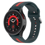 Cinturino in silicone a strisce bicolore, For Samsung Galaxy Watch5 / Watch5 Pro