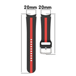 Cinturino in silicone a strisce bicolore, For Samsung Galaxy Watch5 / Watch5 Pro