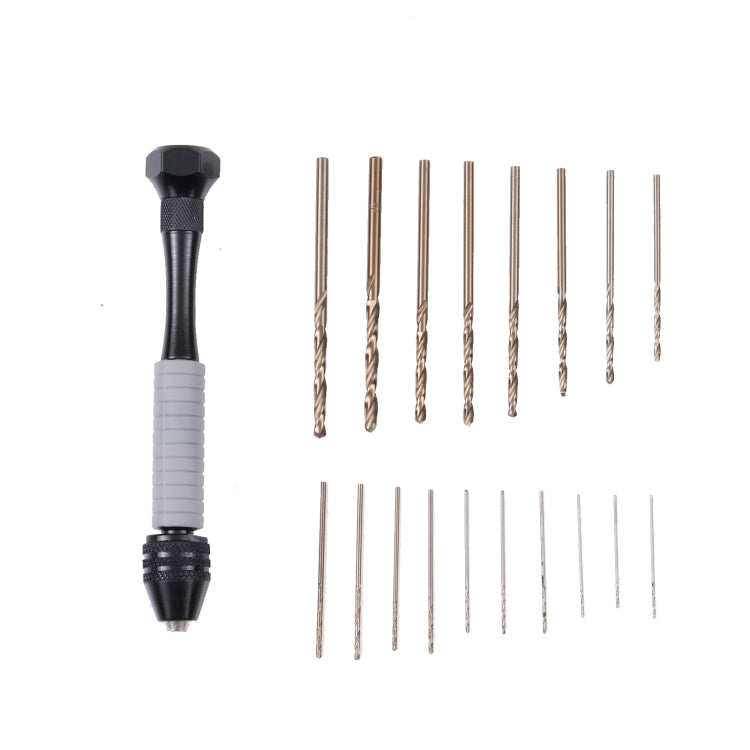Set di punte per trapano a mano con mini punte elicoidali di precisione Pin Vise, 8009, 8011