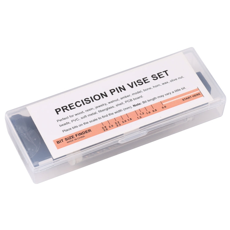 Set di punte per trapano a mano con mini punte elicoidali di precisione Pin Vise, 8009, 8011