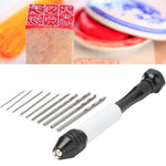 Set di punte per trapano a mano con mini punte elicoidali di precisione Pin Vise, 8009, 8011