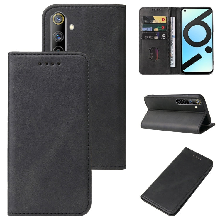 Custodia per telefono in pelle con chiusura magnetica, For Realme 6i India, For Realme C11 2021, For Realme GT2 Pro, For Realme Q2, For Realme Q3i 5G, For Realme Q3t, For Realme X3 SuperZoom, For Realme X7 / Q2 Pro