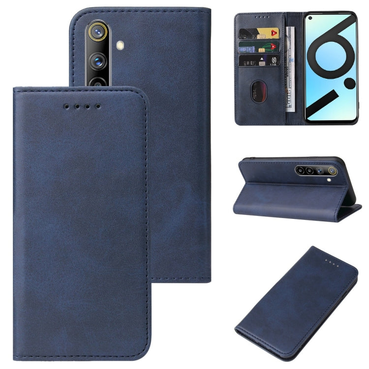 Custodia per telefono in pelle con chiusura magnetica, For Realme 6i India, For Realme C11 2021, For Realme GT2 Pro, For Realme Q2, For Realme Q3i 5G, For Realme Q3t, For Realme X3 SuperZoom, For Realme X7 / Q2 Pro