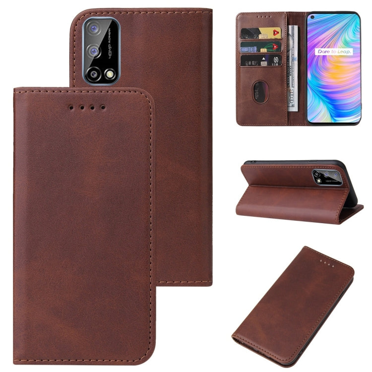 Custodia per telefono in pelle con chiusura magnetica, For Realme 6i India, For Realme C11 2021, For Realme GT2 Pro, For Realme Q2, For Realme Q3i 5G, For Realme Q3t, For Realme X3 SuperZoom, For Realme X7 / Q2 Pro