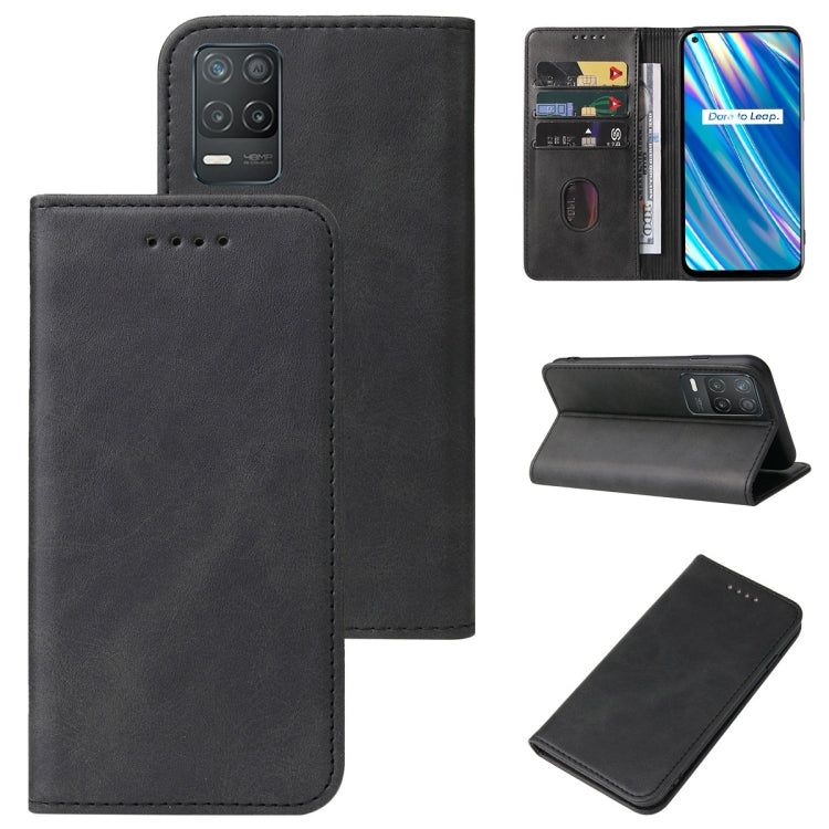Custodia per telefono in pelle con chiusura magnetica, For Realme 6i India, For Realme C11 2021, For Realme GT2 Pro, For Realme Q2, For Realme Q3i 5G, For Realme Q3t, For Realme X3 SuperZoom, For Realme X7 / Q2 Pro