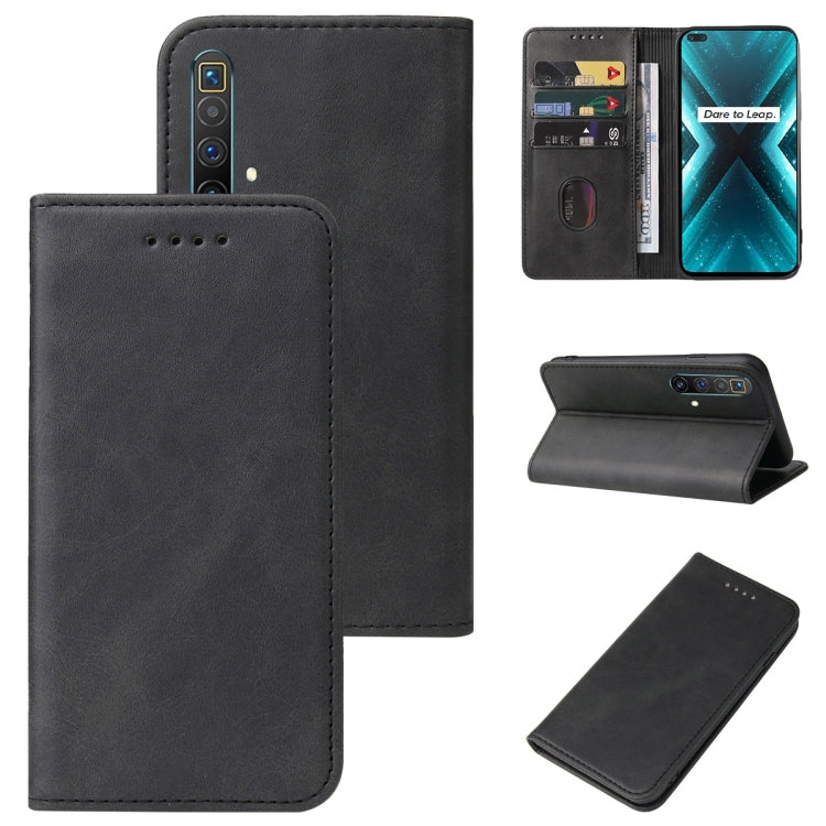 Custodia per telefono in pelle con chiusura magnetica, For Realme 6i India, For Realme C11 2021, For Realme GT2 Pro, For Realme Q2, For Realme Q3i 5G, For Realme Q3t, For Realme X3 SuperZoom, For Realme X7 / Q2 Pro