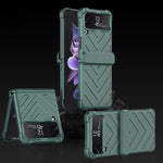 Custodia per telefono blindata girevole pieghevole magnetica GKK con cerniere, For Samsung Galaxy Z Flip4