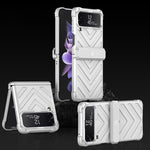 Custodia per telefono blindata girevole pieghevole magnetica GKK con cerniere, For Samsung Galaxy Z Flip4