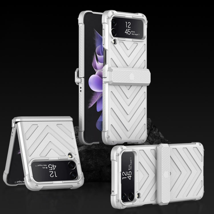Custodia per telefono blindata girevole pieghevole magnetica GKK con cerniere, For Samsung Galaxy Z Flip4