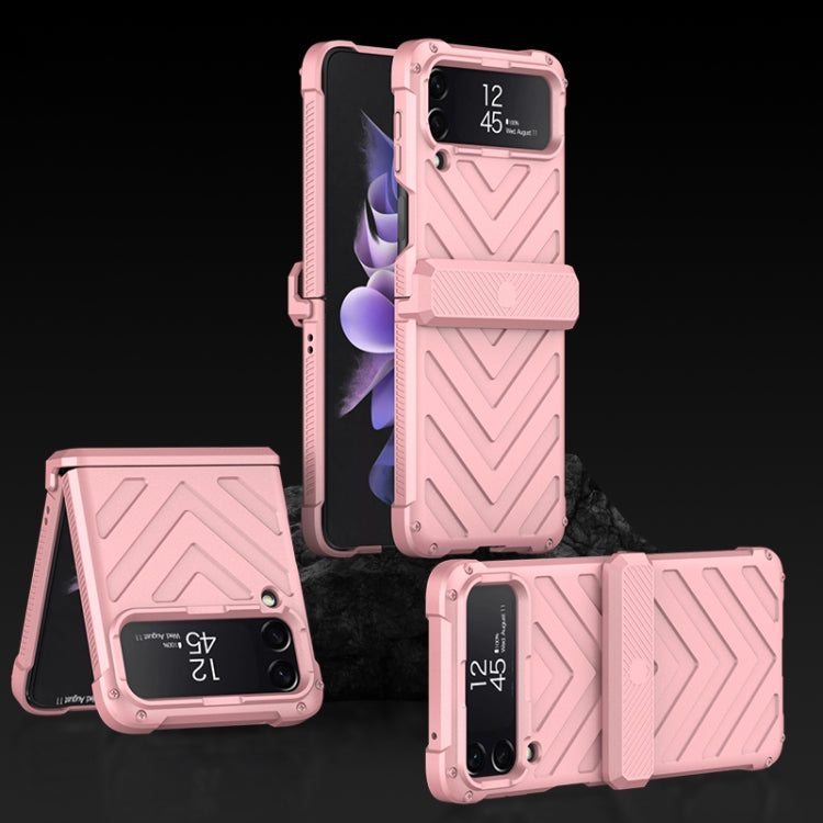 Custodia per telefono blindata girevole pieghevole magnetica GKK con cerniere, For Samsung Galaxy Z Flip4