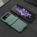 Custodia per telefono blindata girevole pieghevole magnetica GKK con cerniere, For Samsung Galaxy Z Flip4