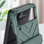 Custodia per telefono blindata girevole pieghevole magnetica GKK con cerniere, For Samsung Galaxy Z Flip4