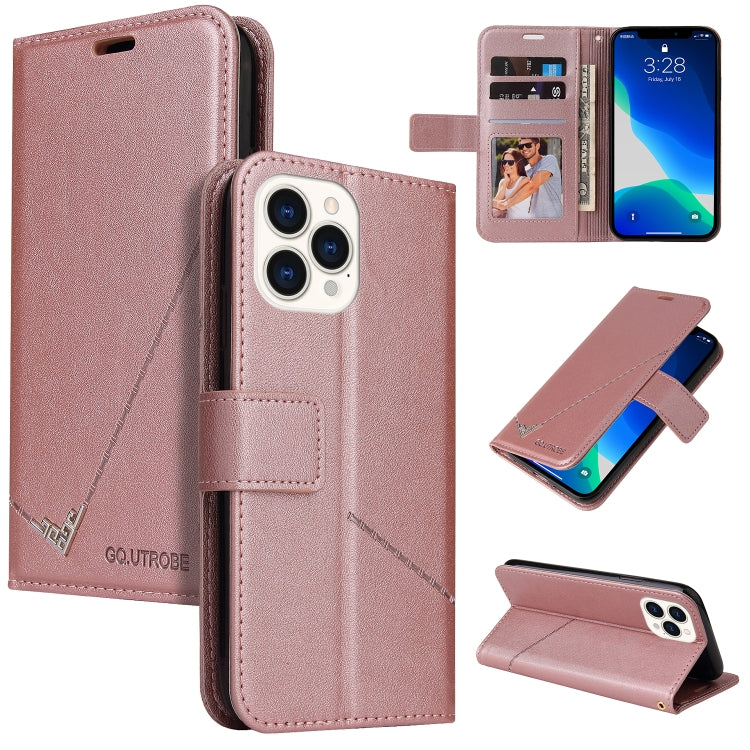 Custodia per telefono in pelle ad angolo retto GQUTROBE, For iPhone 13, For iPhone 13 mini, For iPhone 13 Pro, For iPhone 13 Pro Max