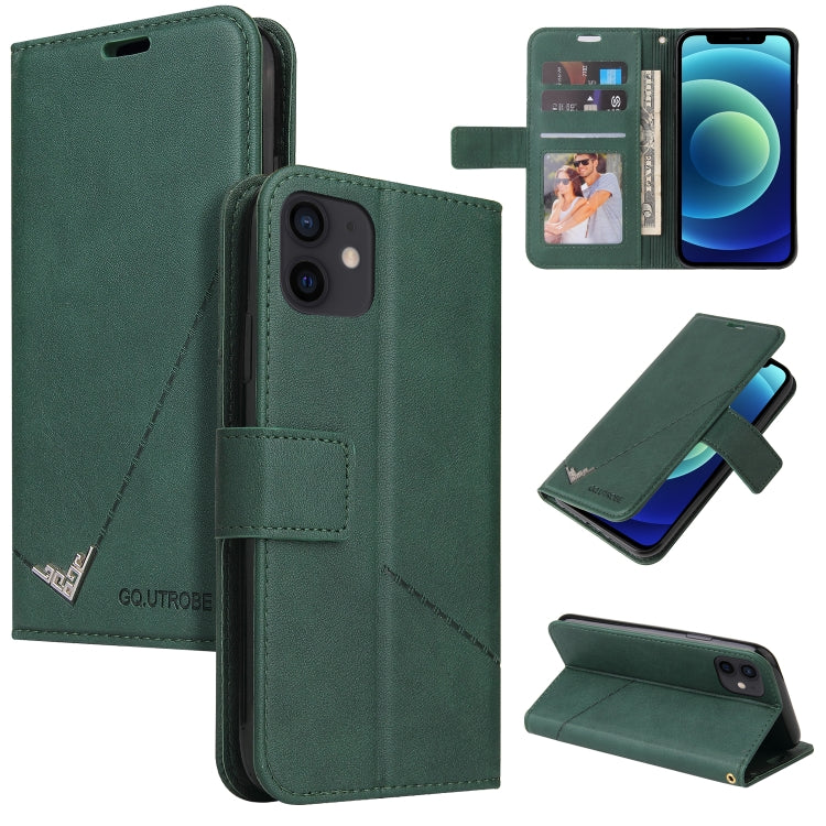 Custodia per telefono in pelle ad angolo retto GQUTROBE, For iPhone 12 mini, For iPhone 12 Pro, For iPhone 12 Pro Max, For iPhone 11