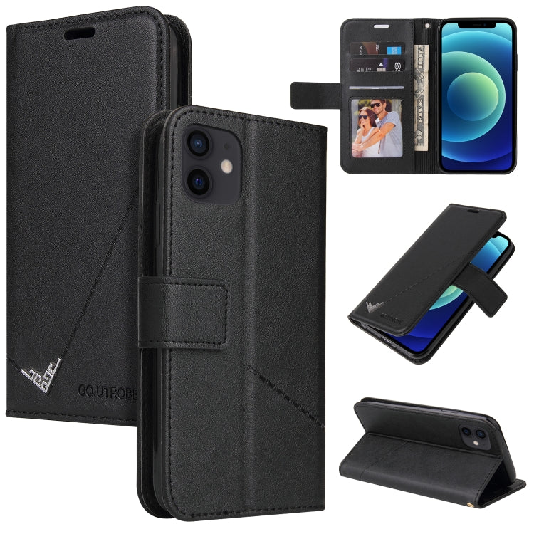 Custodia per telefono in pelle ad angolo retto GQUTROBE, For iPhone 12 mini, For iPhone 12 Pro, For iPhone 12 Pro Max, For iPhone 11