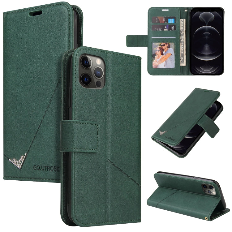 Custodia per telefono in pelle ad angolo retto GQUTROBE, For iPhone 12 mini, For iPhone 12 Pro, For iPhone 12 Pro Max, For iPhone 11