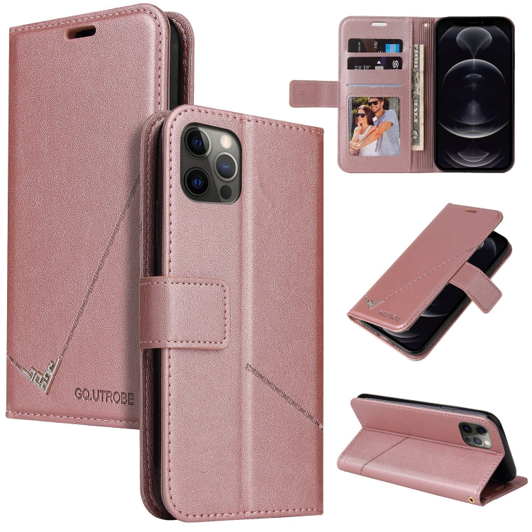 Custodia per telefono in pelle ad angolo retto GQUTROBE, For iPhone 12 mini, For iPhone 12 Pro, For iPhone 12 Pro Max, For iPhone 11
