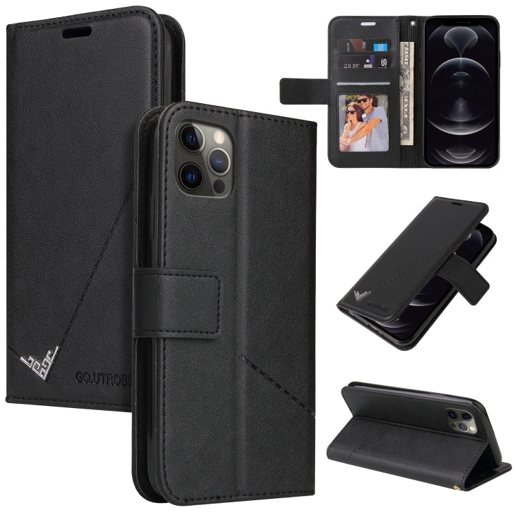Custodia per telefono in pelle ad angolo retto GQUTROBE, For iPhone 12 mini, For iPhone 12 Pro, For iPhone 12 Pro Max, For iPhone 11