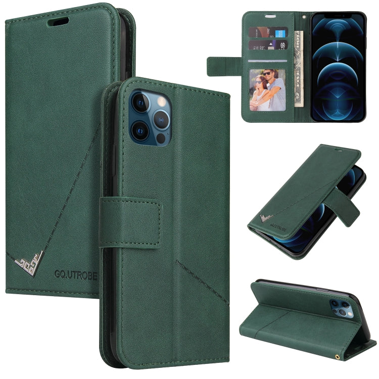 Custodia per telefono in pelle ad angolo retto GQUTROBE, For iPhone 12 mini, For iPhone 12 Pro, For iPhone 12 Pro Max, For iPhone 11