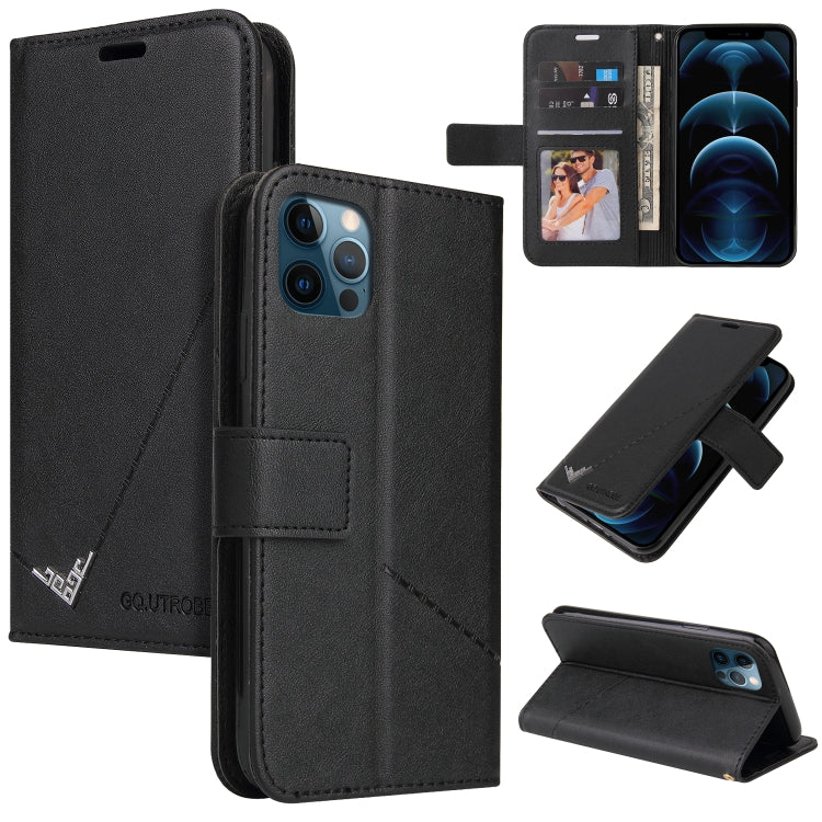 Custodia per telefono in pelle ad angolo retto GQUTROBE, For iPhone 12 mini, For iPhone 12 Pro, For iPhone 12 Pro Max, For iPhone 11