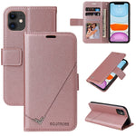 Custodia per telefono in pelle ad angolo retto GQUTROBE, For iPhone 12 mini, For iPhone 12 Pro, For iPhone 12 Pro Max, For iPhone 11