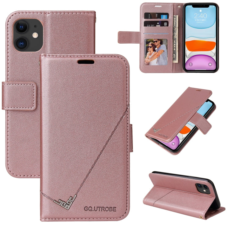 Custodia per telefono in pelle ad angolo retto GQUTROBE, For iPhone 12 mini, For iPhone 12 Pro, For iPhone 12 Pro Max, For iPhone 11