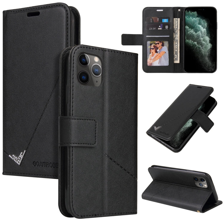 Custodia per telefono in pelle ad angolo retto GQUTROBE, For iPhone 11 Pro, For iPhone 11 Pro Max, For iPhone X / XS, For iPhone XR