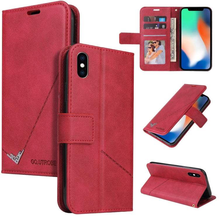 Custodia per telefono in pelle ad angolo retto GQUTROBE, For iPhone 11 Pro, For iPhone 11 Pro Max, For iPhone X / XS, For iPhone XR