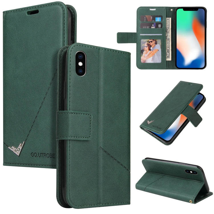 Custodia per telefono in pelle ad angolo retto GQUTROBE, For iPhone 11 Pro, For iPhone 11 Pro Max, For iPhone X / XS, For iPhone XR