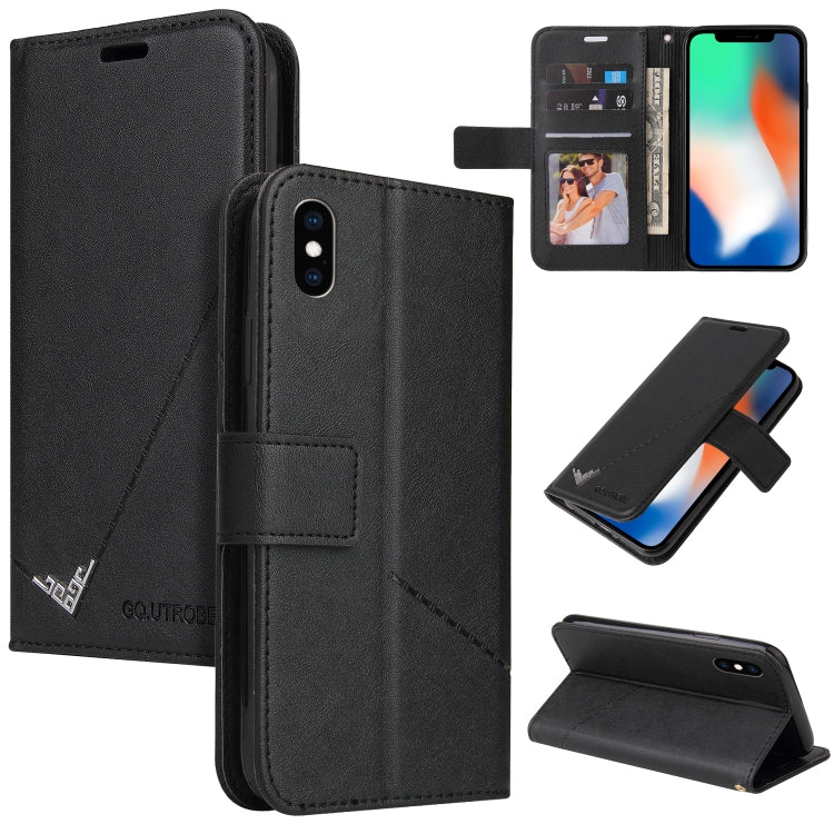 Custodia per telefono in pelle ad angolo retto GQUTROBE, For iPhone 11 Pro, For iPhone 11 Pro Max, For iPhone X / XS, For iPhone XR