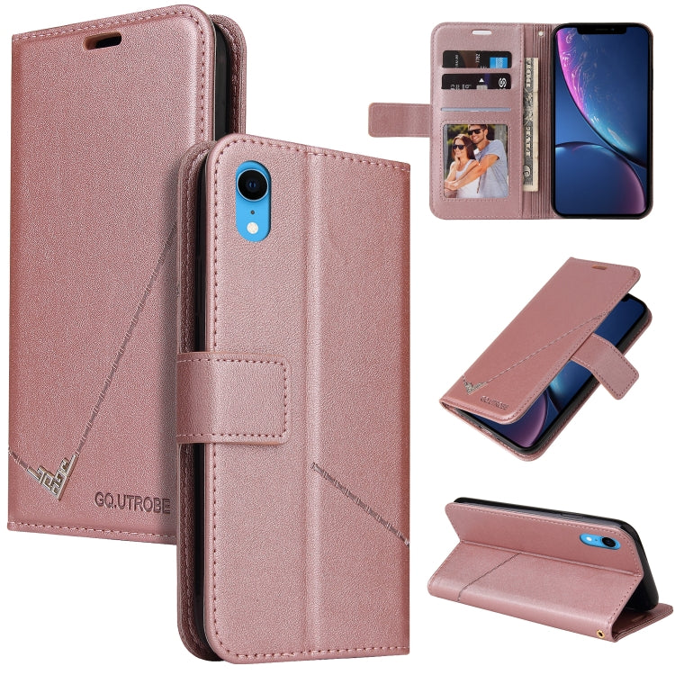Custodia per telefono in pelle ad angolo retto GQUTROBE, For iPhone 11 Pro, For iPhone 11 Pro Max, For iPhone X / XS, For iPhone XR