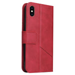 Custodia per telefono in pelle ad angolo retto GQUTROBE, For iPhone XS Max, For iPhone 7 Plus / 8 Plus, For iPhone 6 Plus / 6s Plus, For iPhone 6 / 6S